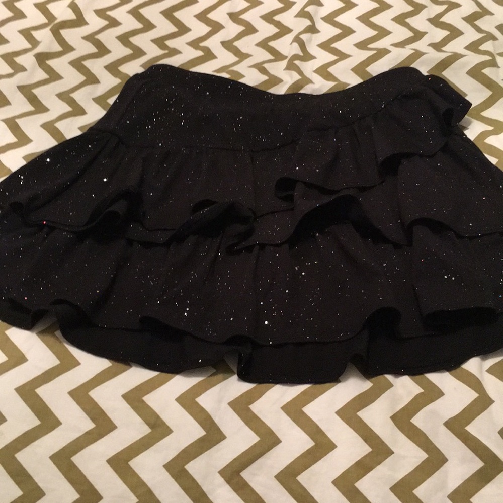 Girls justice black ruffled skirt🖤✨